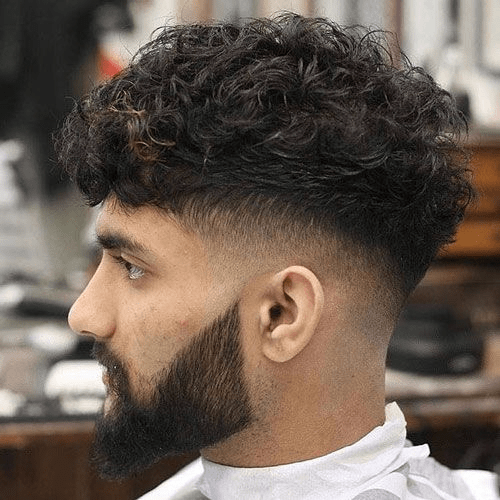 Classic High Taper Fade Curly Hair