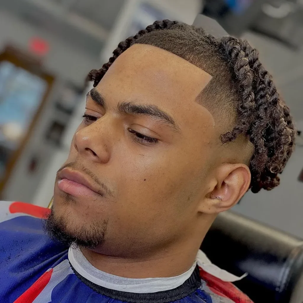 Clean Taper Fade with Twisted Locs