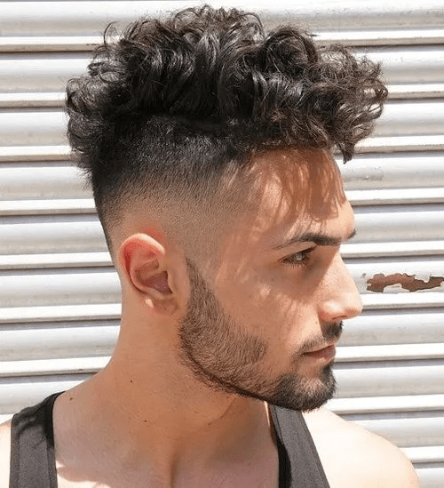 Undercut High Taper Fade Curly Hair