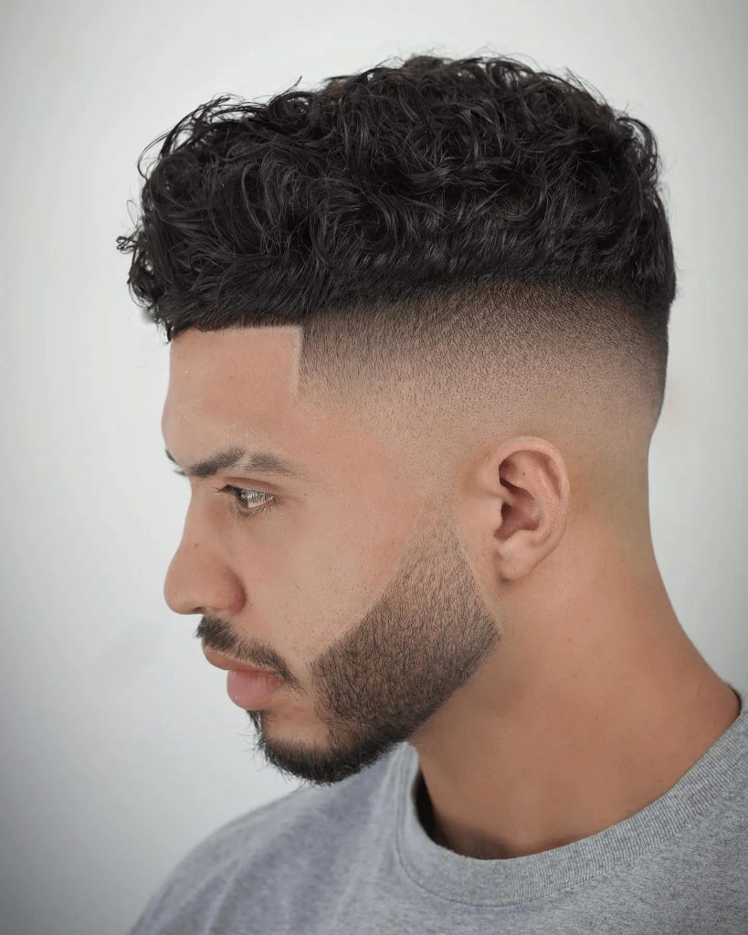 Faux Hawk Textured Fringe with Low Fade