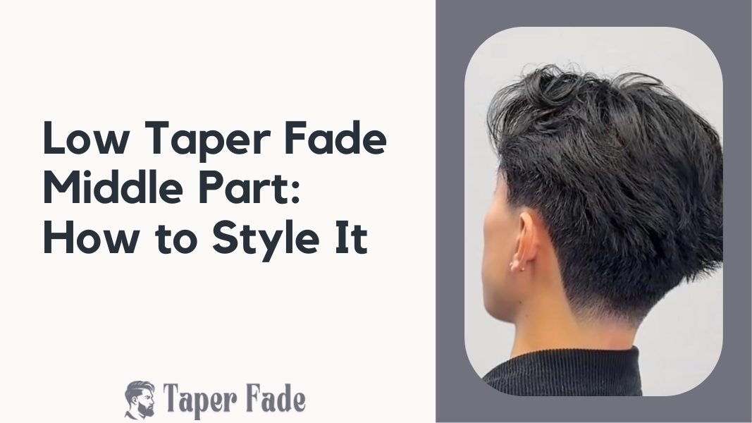 Low Taper Fade Middle Part