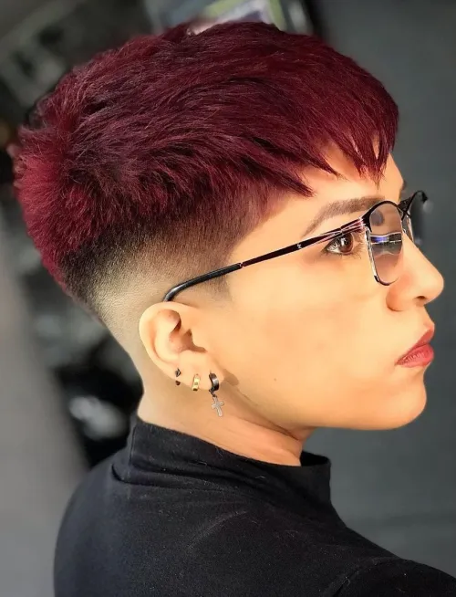 Vivid Undercut Pixie