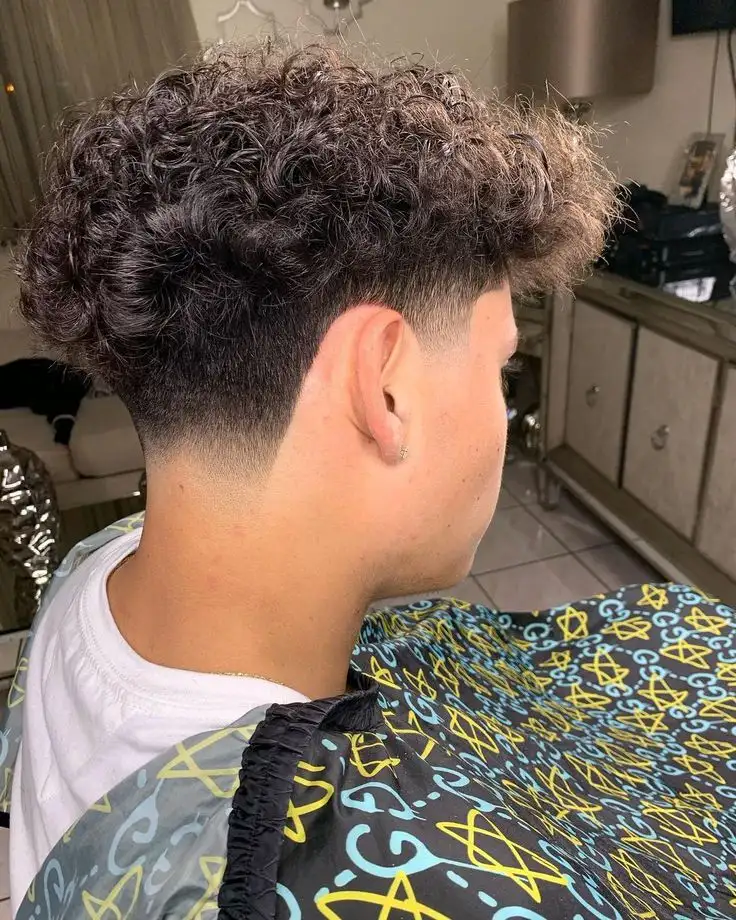 Defined Ringlet Curls and Tapered Sides