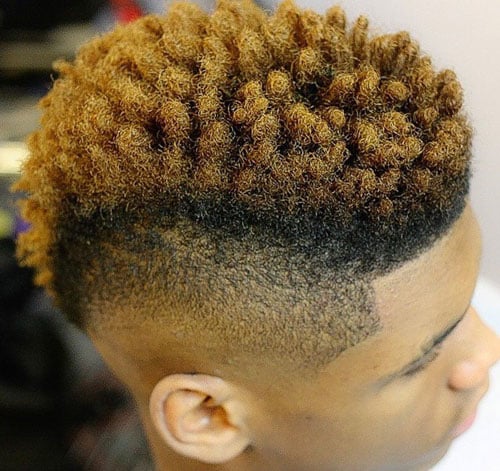 Faux Hawk with Blonde Sponge Twists