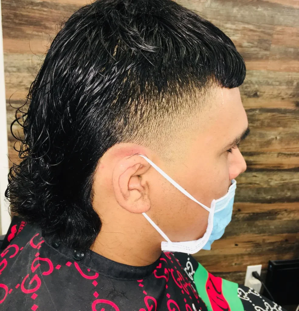 High Fade Edgar Mullet Cut