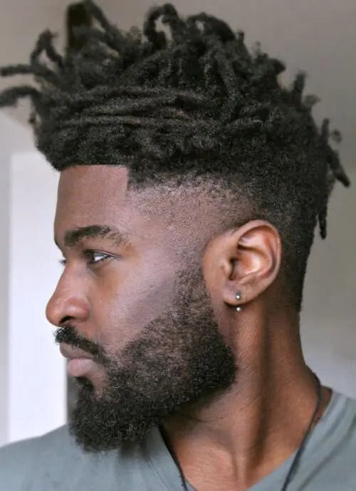 High Top Fade With Dreadlocks